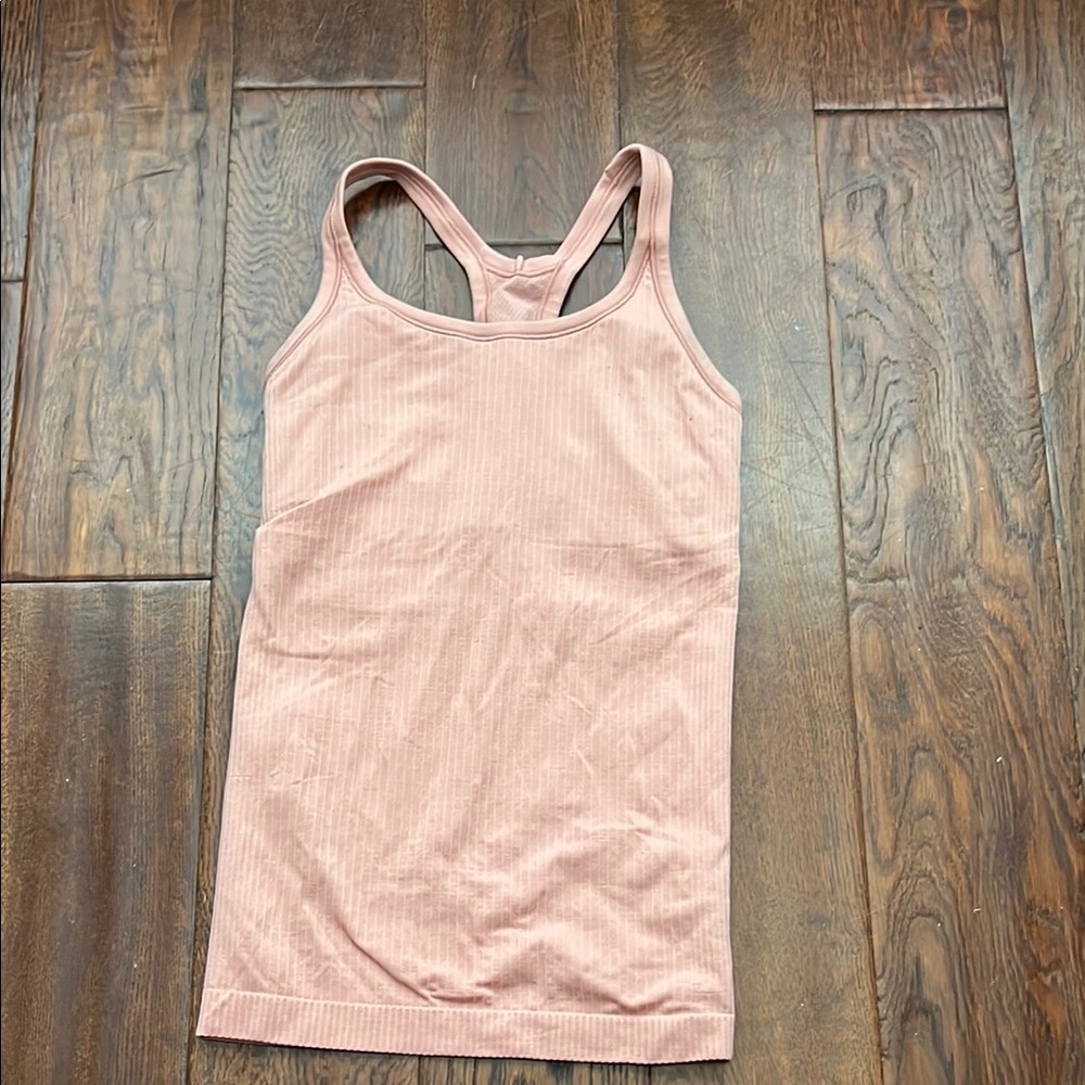 Lululemon Pink Ribbed Tank Top